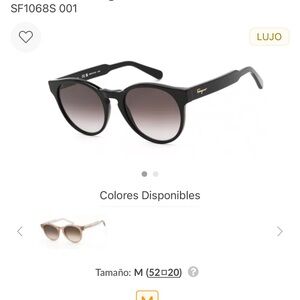 Salvatore Ferragamo Black Gradient Sunglasses